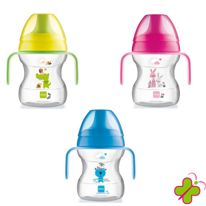 MAM LEARN TO DRINK CUP 6+ MESI- 190ml ROSA-AZZURRA-GIALLA