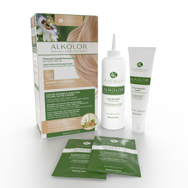 Tinta per Capelli Permanente 9.0 Biondo Chiarissimo – Alkemilla