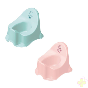 LULABI VASINO CON PIEDINI LITTLE DUCK COLORI ROSA E VERDE ACQUA