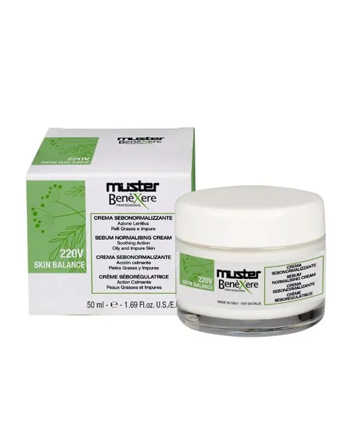 Benexere – Crema viso sebonormalizzante azione lenitiva pelli grasse 220v 50ml