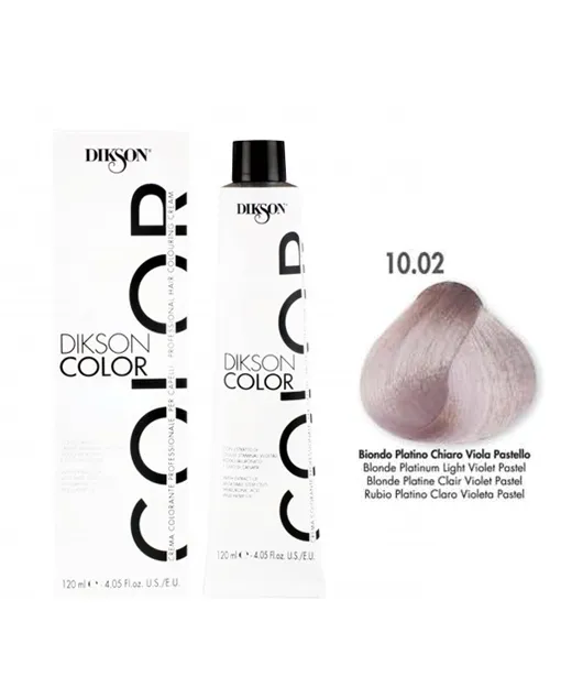 Dikson color – Biondo Platino Chiaro Viola Pastello 10.02 120ml