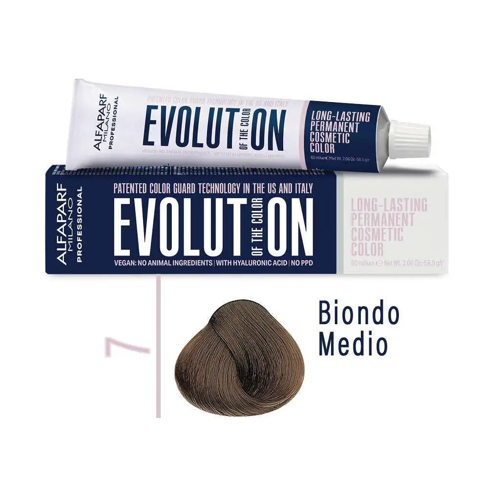 Evolution of the Color Colorazione Cosmetica Permanente – 7 Biondo Medio – 60 ml – Alfaparf Milano