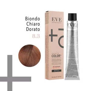 EVE Experience Infinite Color+ Colorazione Permanente in Crema – 8.3 Biondo Chiaro Dorato 100 ml – FarmaVita