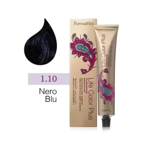 FarmaVita – Life Color Plus Professional – Crema Colorante per Capelli – 1.10 Nero Blu – 100 ml