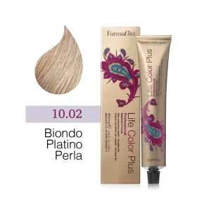 FarmaVita – Life Color Plus Professional – Crema Colorante per Capelli – 10.02 Biondo Platino Perla – 100 ml
