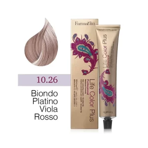FarmaVita – Life Color Plus Professional – Crema Colorante per Capelli – 10.26 Biondo Platino Viola Intenso – 100 ml