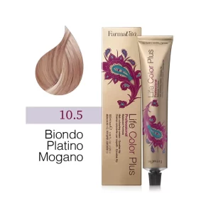 FarmaVita – Life Color Plus Professional – Crema Colorante per Capelli – 10.5 Biondo Platino Mogano – 100 ml