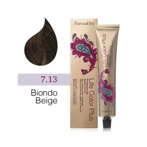 FarmaVita – Life Color Plus Professional – Crema Colorante per Capelli – 7.13 Biondo Beige – 100 ml