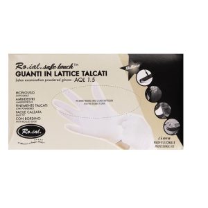 GUANTI IN LATTICE RO.IAL TALCATI 100 PZ MISURA L